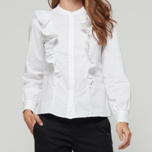 Banana Republic Riley Ruffle Front Shirt